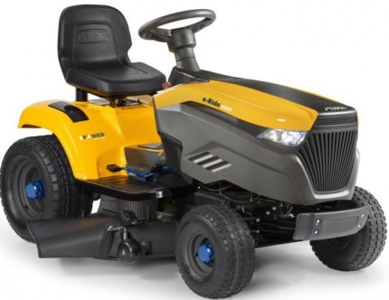Stiga akku-rasentraktor e-ride s 500 mit mulchkit  akku und ladegerät – modell 2024